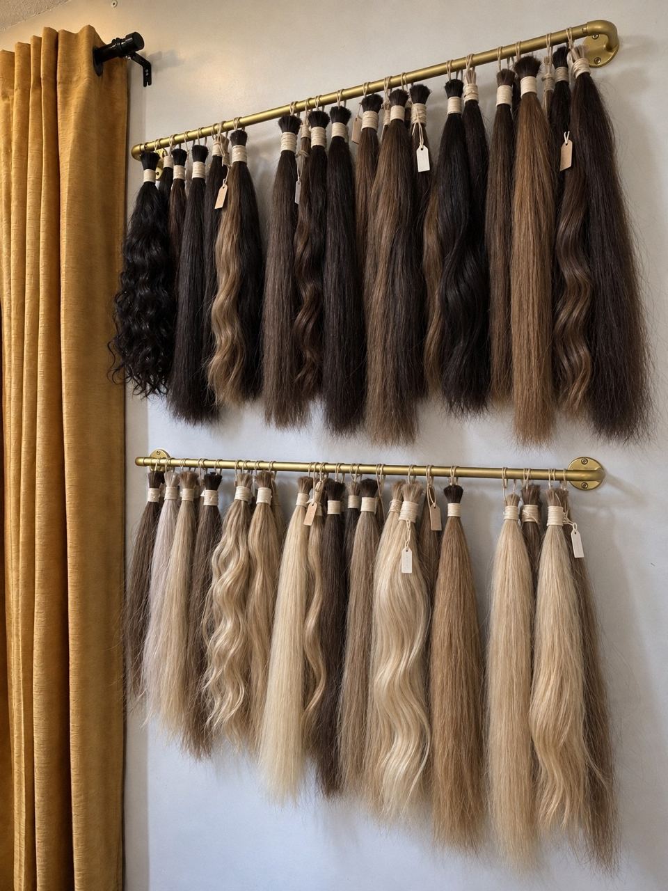 Our new studio hair wall