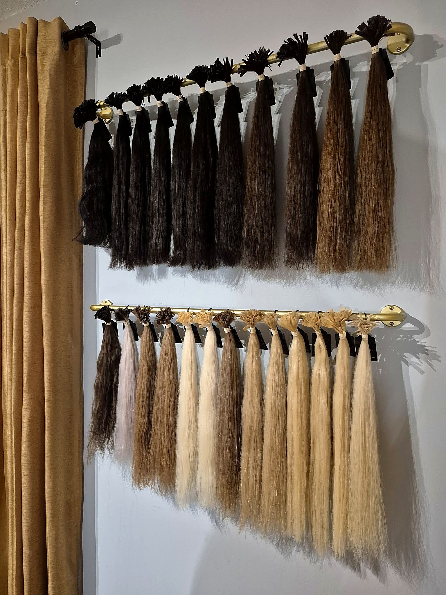 Extension hair selected for the Bondoura studio